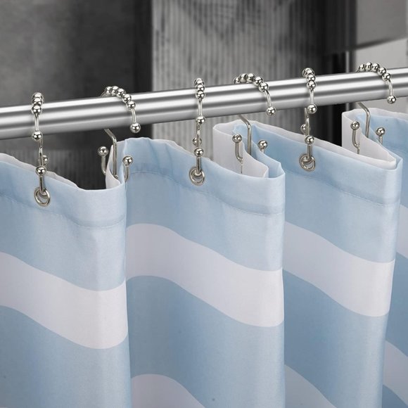 Metal Shower Curtain Hooks (12 ct, New) - Picture 4 of 6